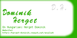 dominik herget business card